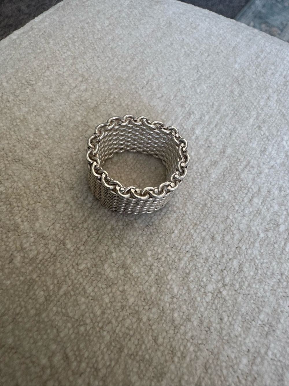 Sterling Silver Woven Stackable Ring - Silver 6.5 - Picture 4 of 4